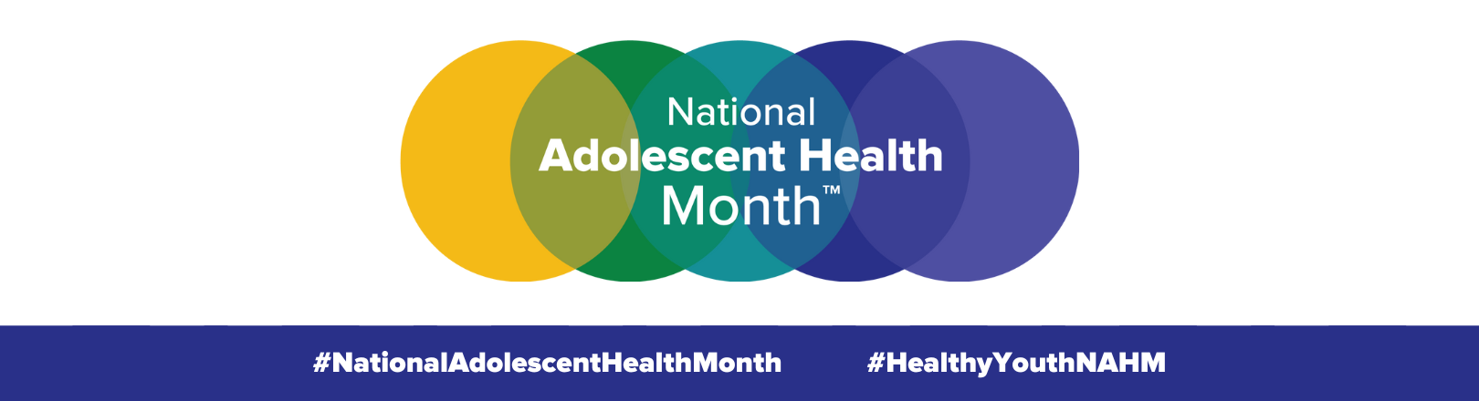 Logo: National Adolescent Health Month. #NationalAdolescentHealthMonth #HealthyYouthNAHM