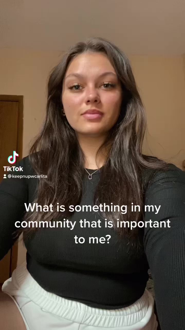 Something in the community important to me and what does a healthy future look like to me?